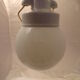 Lampe baladeuse suspensions verre et porcelaine