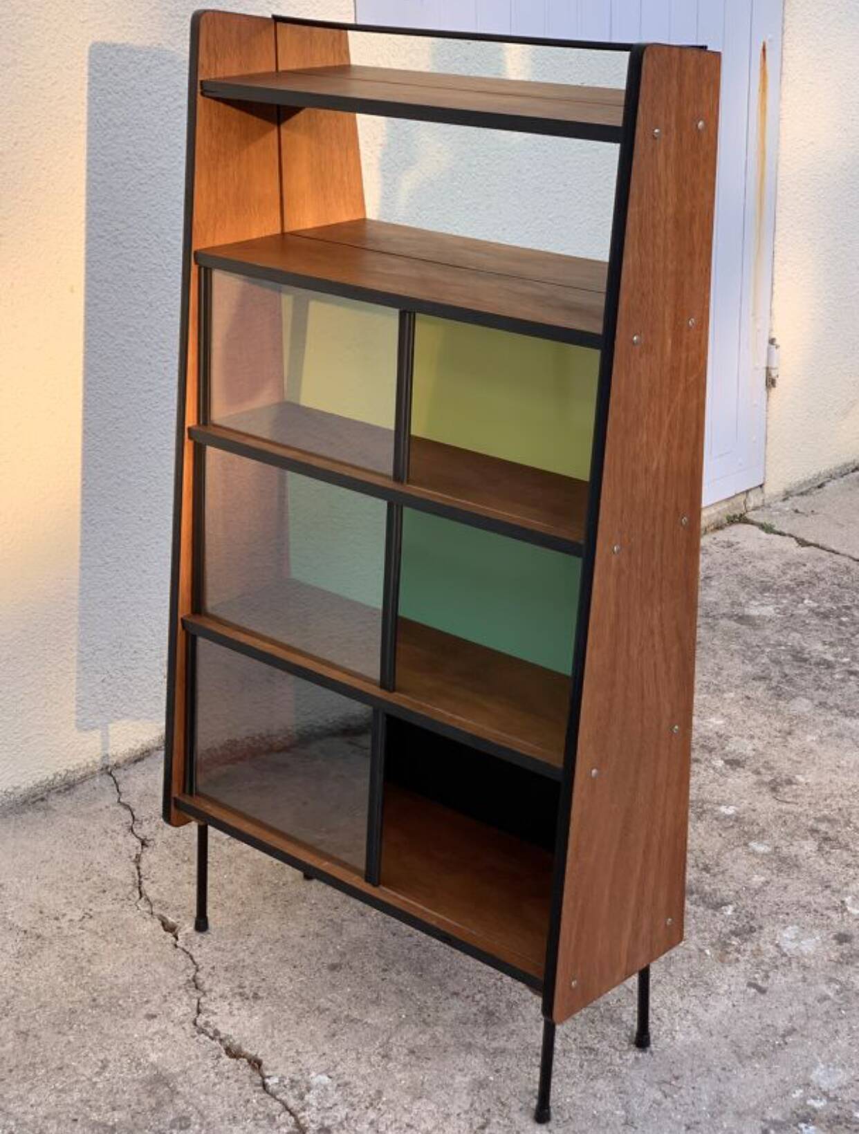 Bibliothèque vintage vitrée Alta 1950