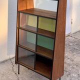 Vintage Alta 1950s glass-fronted bookcase