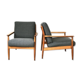 Pair of teak armchairs, Danish 60's