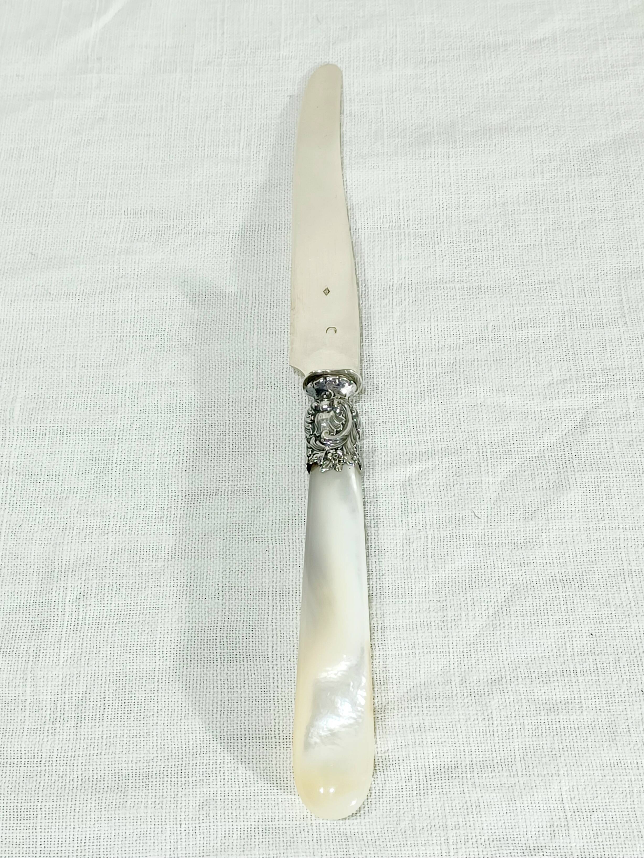 Paul Canaux et Cie – 13 Silver and Mother-of-Pearl Knives