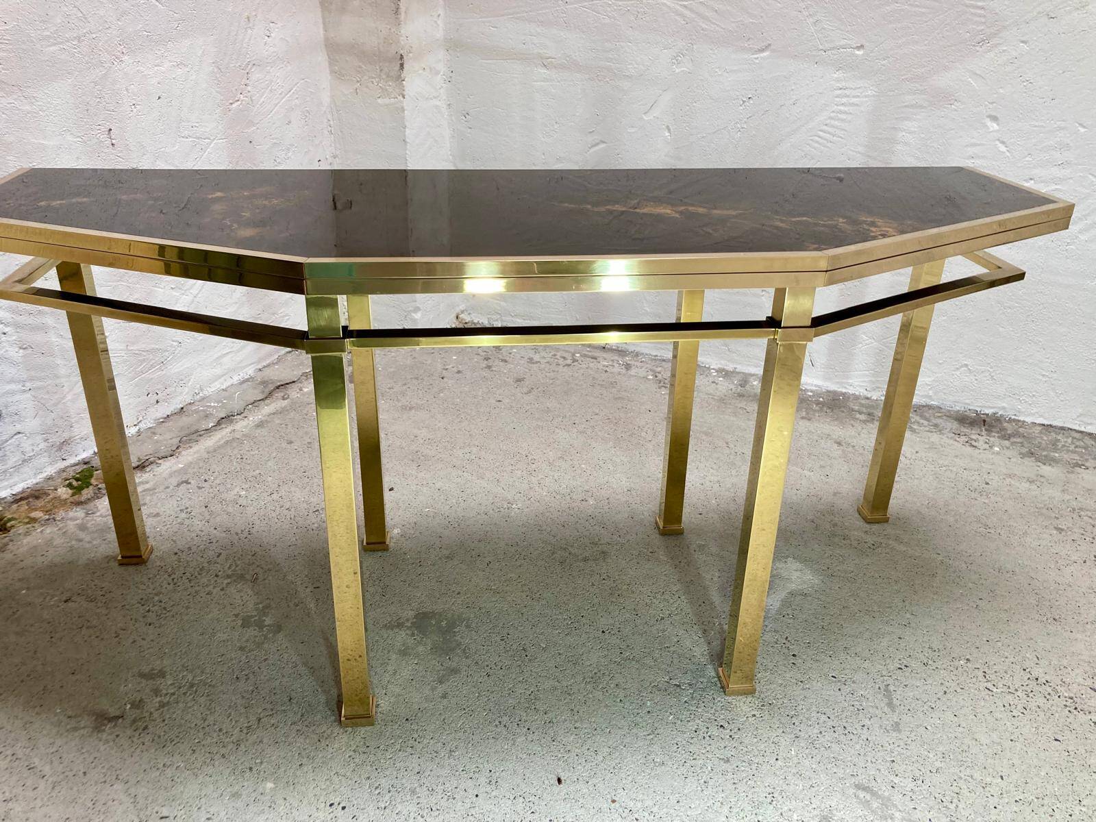 Console table assigned to Guy Lefèvre for Maison Jansen.