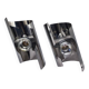 Duo of 70s chrome wall lights