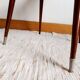 Pair of vintage vinyl chairs with splayed legs