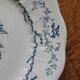 6 flat plates in iron earth Pompadour earthenware factory of Clairefontaine