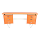 Cees Braakman Boomerang Desk with Triangle Legs for Pastoe, Dutch Design, 1950s
