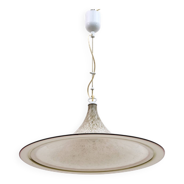 Mid-Century Modern Italian Chandelier Hat Murano Glass, 1970