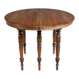 Extendable Walnut Table, Louis-Philippe Style – Late 19th Century