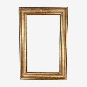 Gilded wooden frame with sheet 56x37 cm, foliage 46.6x27.6 cm beautiful occasion SB