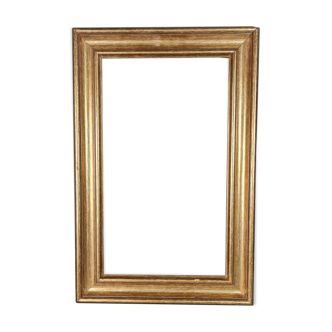 Gilded wooden frame with sheet 56x37 cm, foliage 46.6x27.6 cm beautiful occasion SB