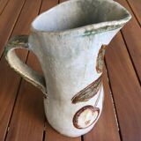 Contemporary ceramics by Jean-Claude Monange: Pitcher in glazed stoneware.
