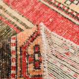 3x10 oriental geometric vintage runner rug,102x323cm