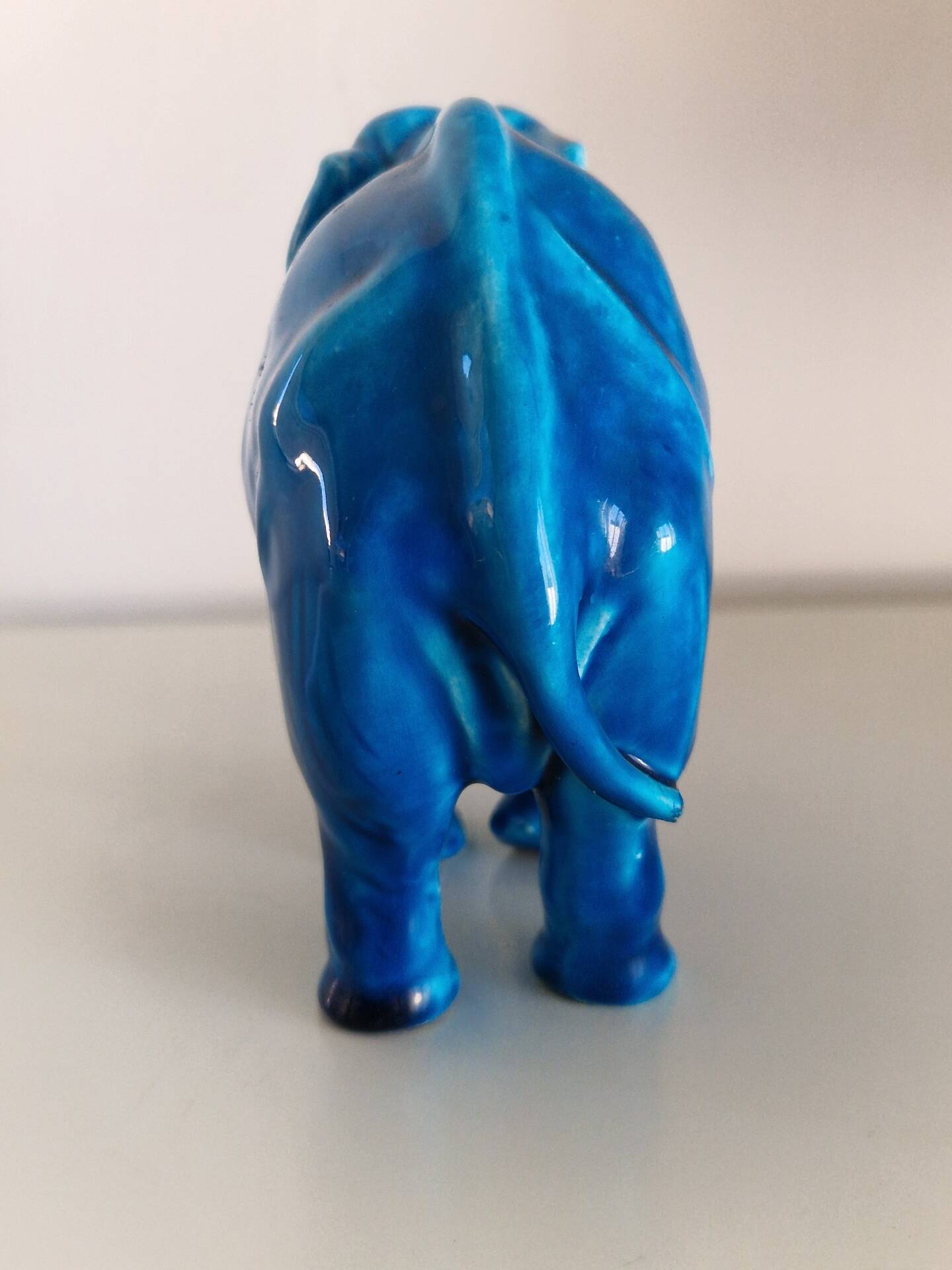 Art Deco elephant statue in ceramic by Paul Milet.