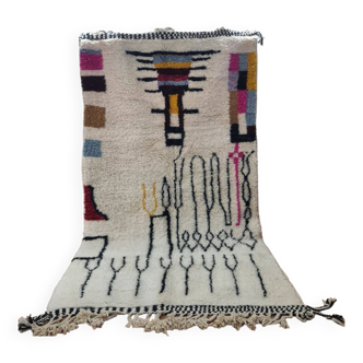 Handmade wool Berber rug 250x150 cm