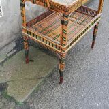 Vintage rattan service