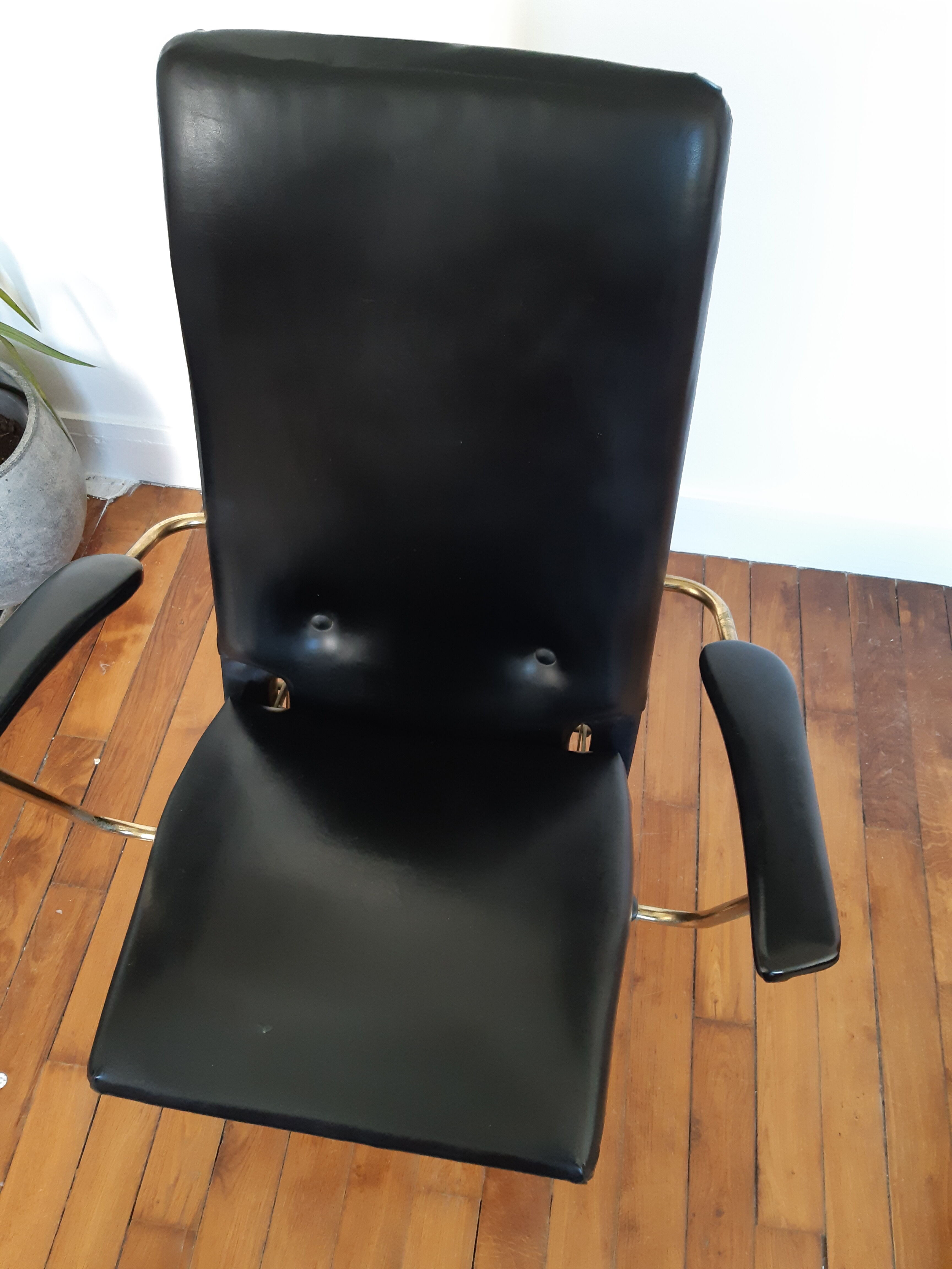 Black vintage armchair