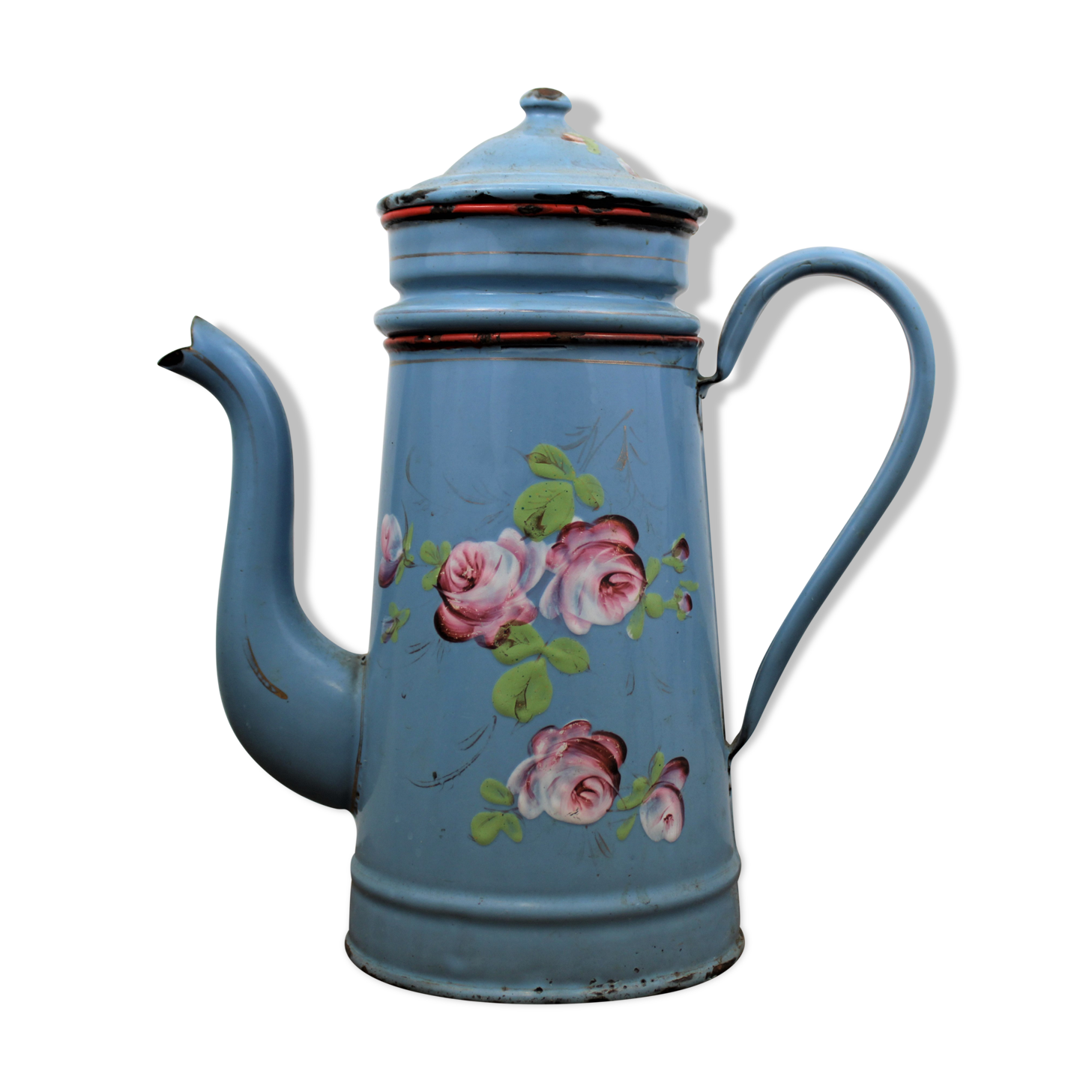 Enamelled sheet metal coffee maker