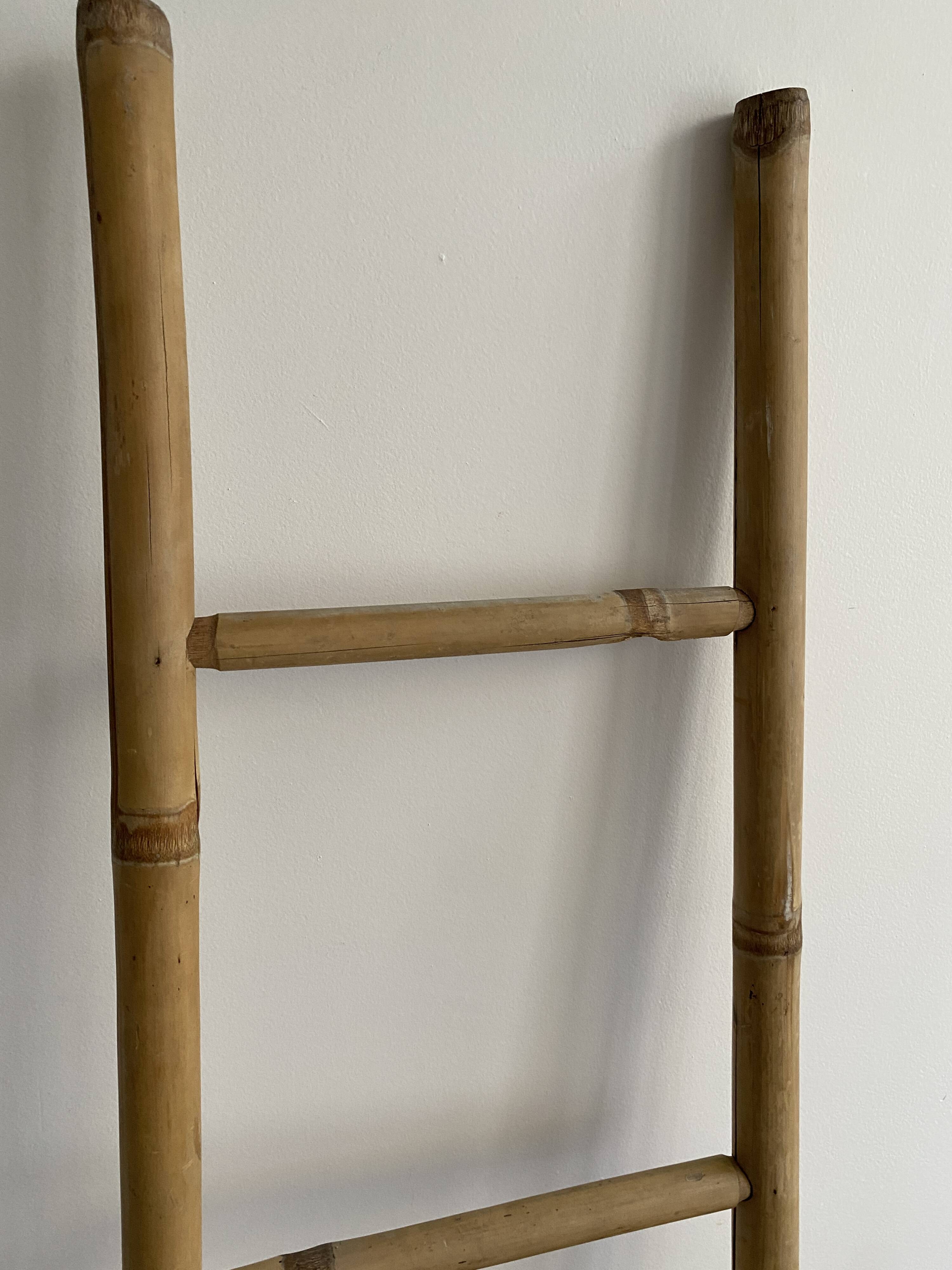 Decorative vintage bamboo ladder