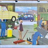 Poster scene of life - the garage - the zoo