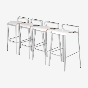 2000s, set of 4 “Chip B” bar stools by Antti Kotilainen for Piiroinen, Finland