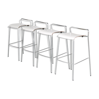 2000s, set of 4 “Chip B” bar stools by Antti Kotilainen for Piiroinen, Finland