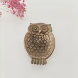 Brass owl ashtray