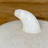 white alabaster lidded box