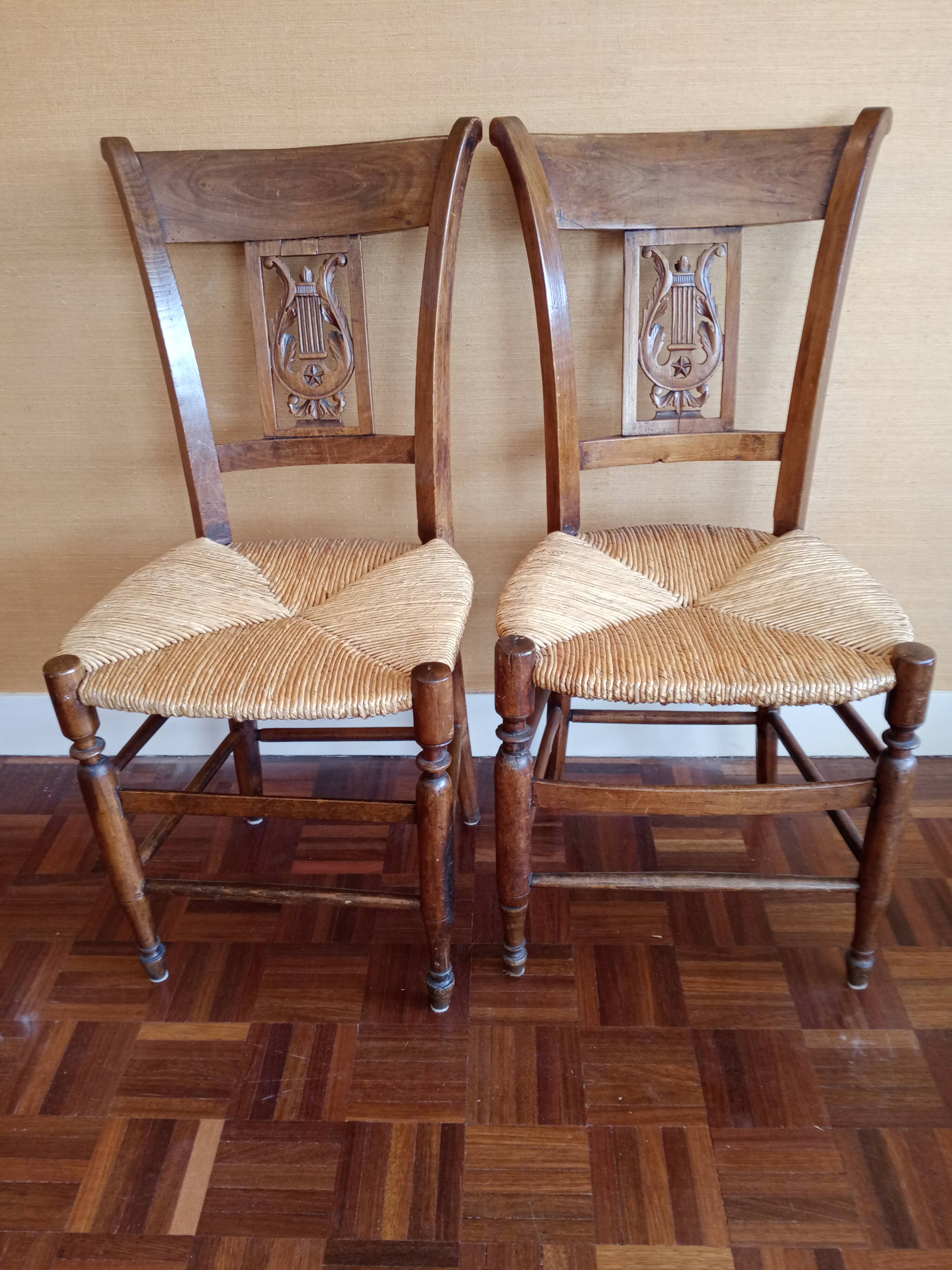 Pair of chairs 19th