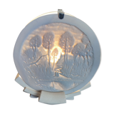 Lithophany lamp in biscuit and stucco style decorative arts