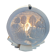 Lampe lithophanie en biscuit et stuc style arts décoratifs