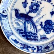 Assiette delft en porcelaine bleue