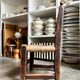 Low chair in wood and straw, Spanish folk art 17th-18th century no. 1