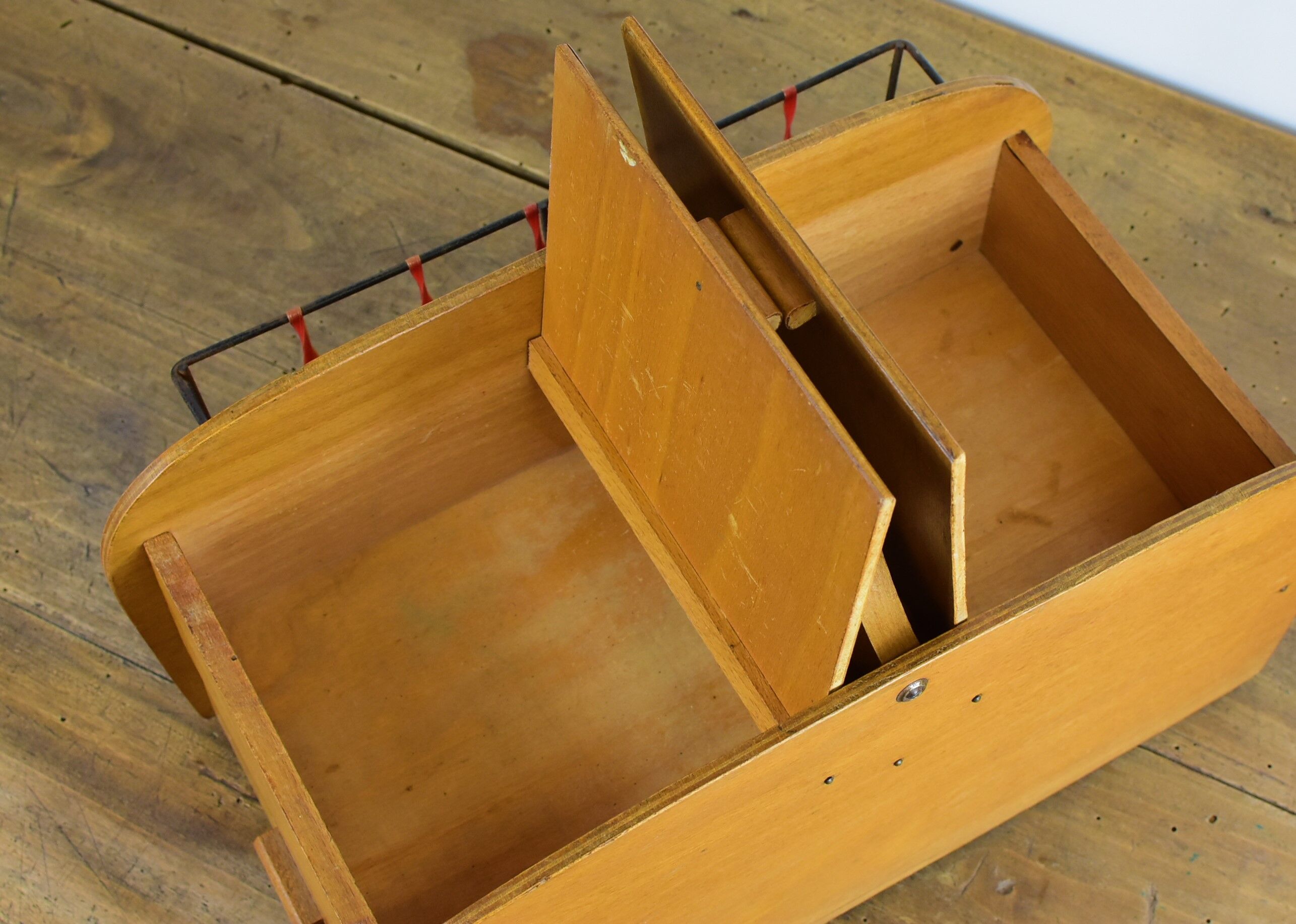 Vintage wood table worker