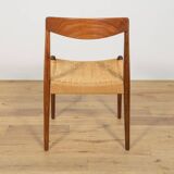 Chaise de salle à manger en teck du milieu du siècle, Danemark, années 1960
