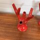 Set of two vintage “Alberello” coral vases