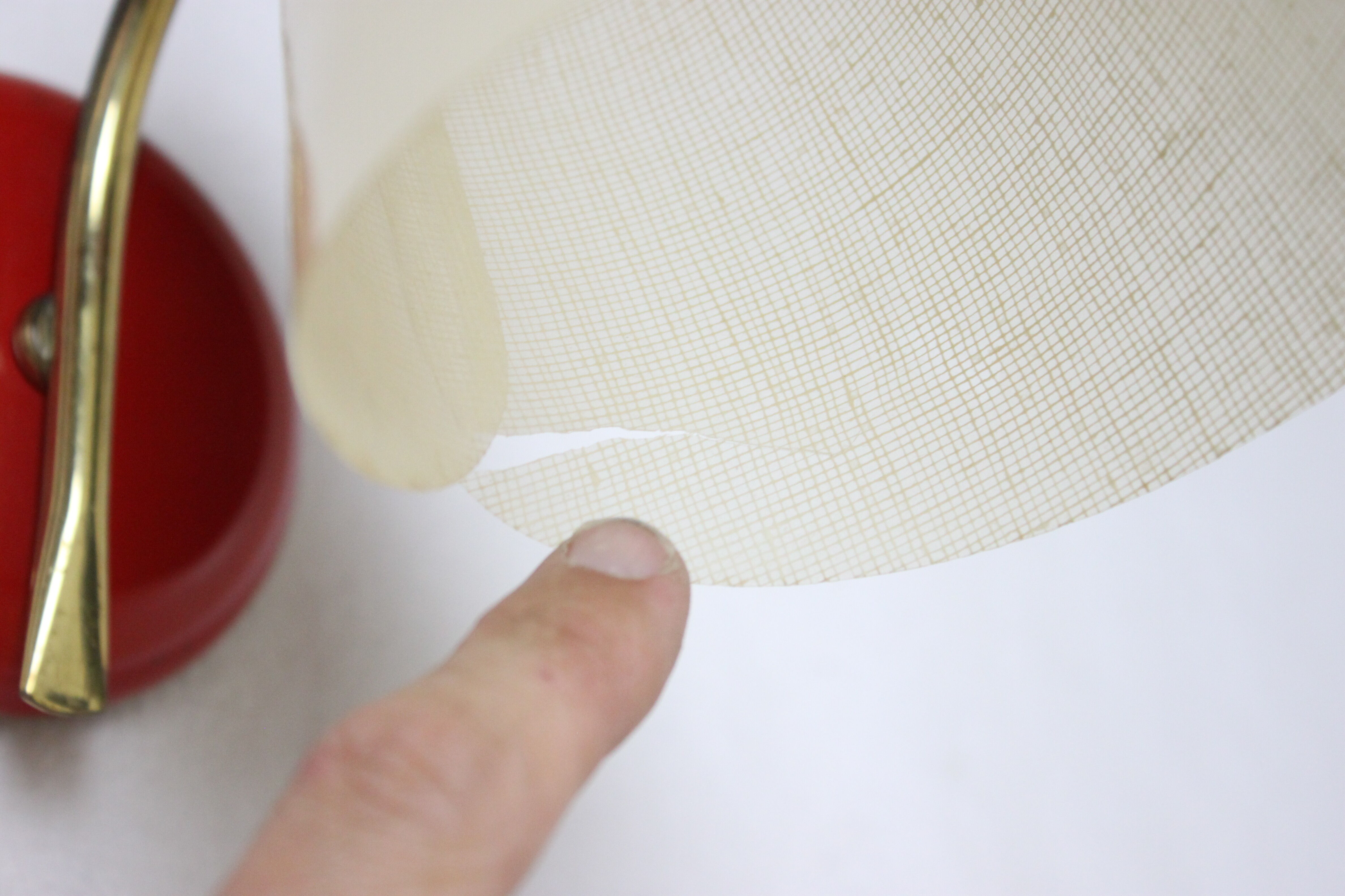 Brass zipper wall light 1950