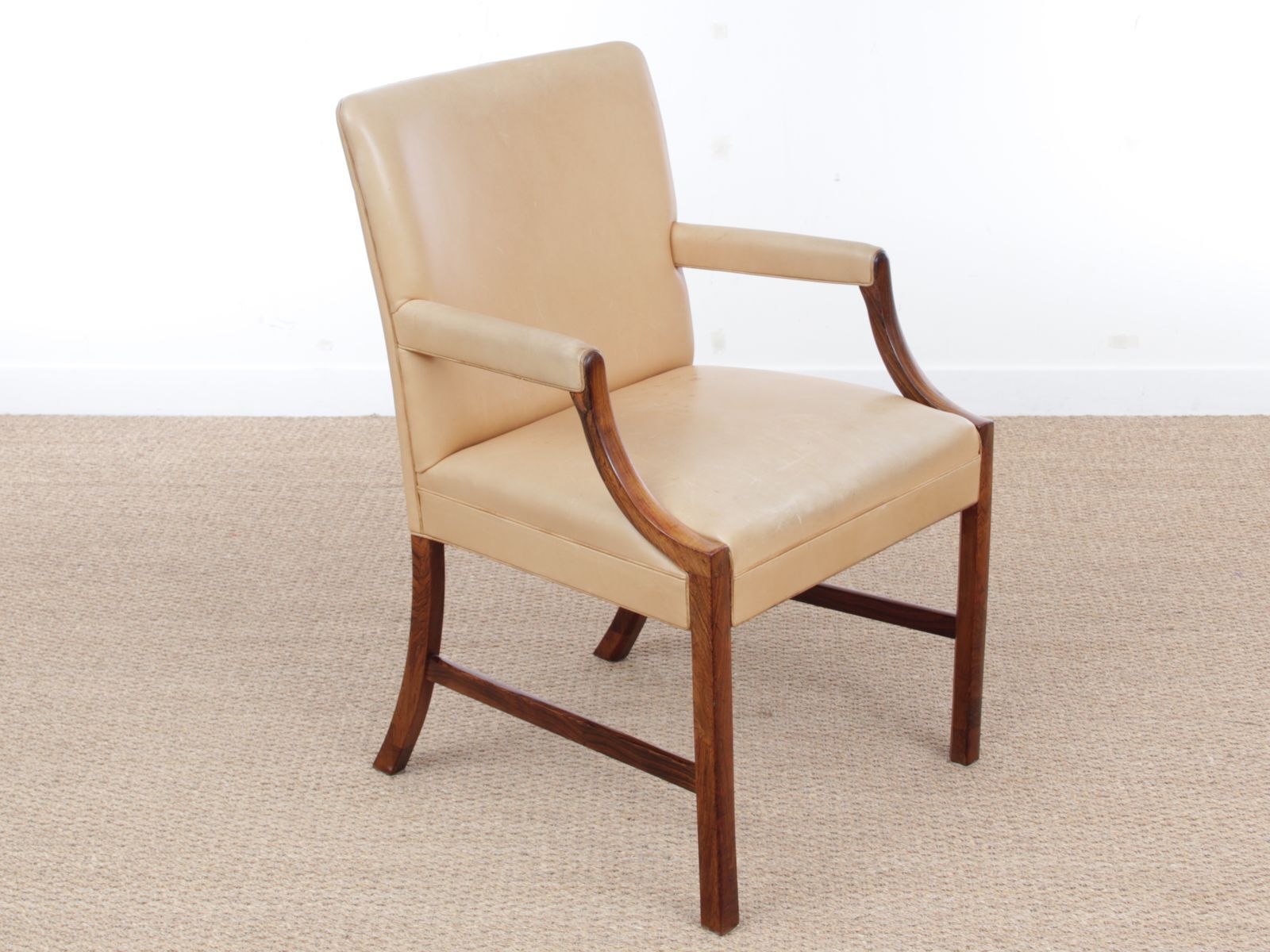Fauteuil  par Ole Wanscher pour A.J. Iversen Iversen