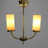 Brass Art Deco Bauhaus pendant / 1930s