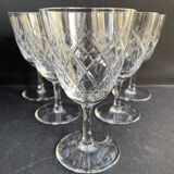 6 wine glasses - Cut crystal – Cristalleries Royales de Champagne
