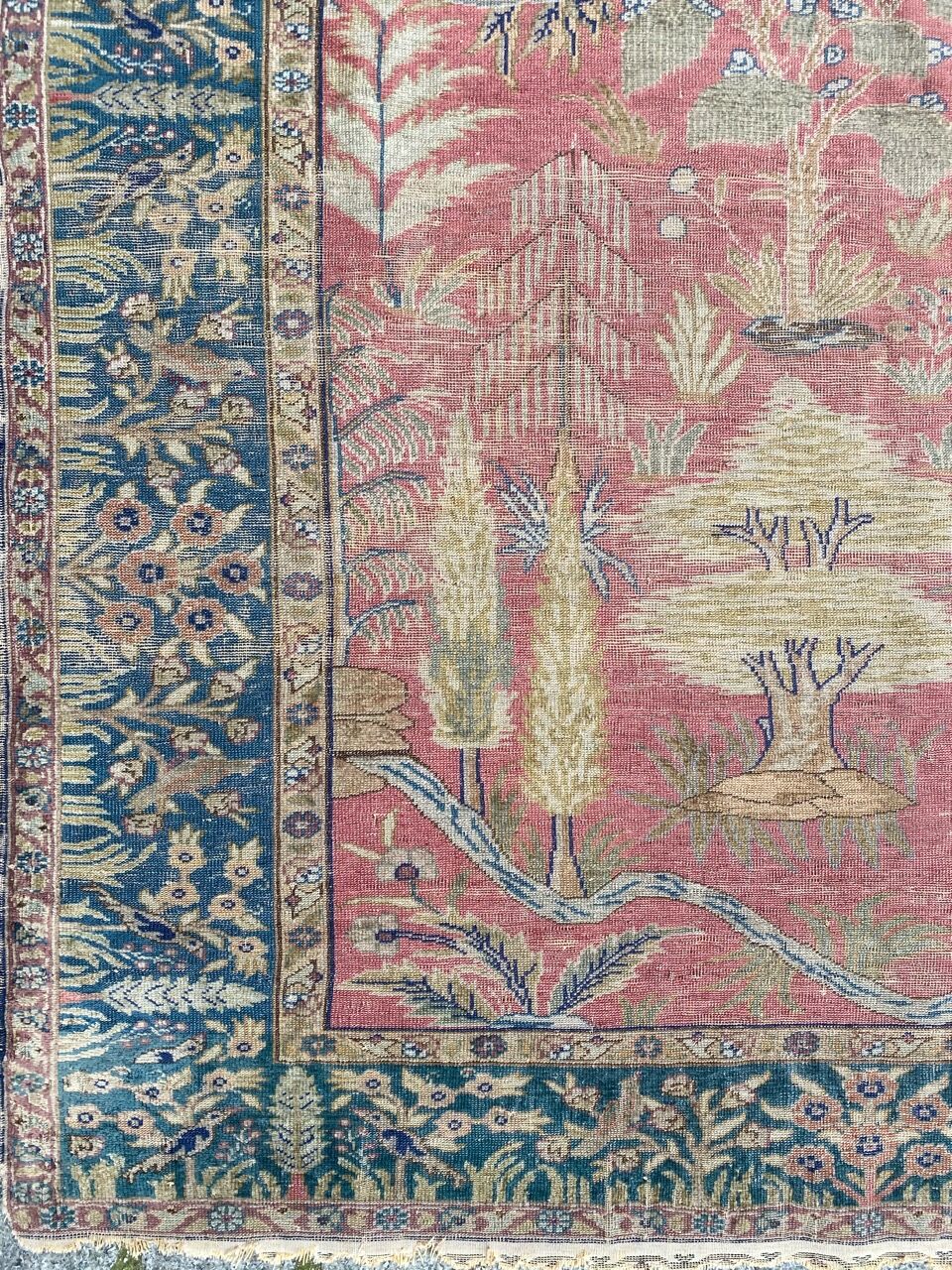 Old Turkish carpet Cesareh handmade 114x176 cm