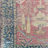 Tapis ancien turc Cesareh en soie fait main 114x176 cm