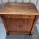 Directoire style sideboard with trompe l'oeil drawer in solid wood