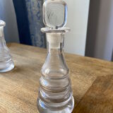 4 old absinthe carafes with spoons