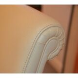 Poltrona Frau Vittoria chairs in yellow leather