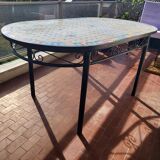 Moroccan outdoor table, ceramic