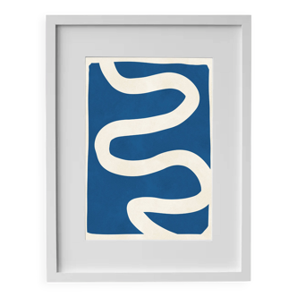Framed abstract painting
