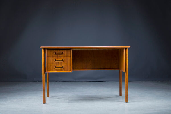 Bureau En Teck danois Du milieu Du Siècle Par Gunnar Nielsen Tibergaard, Années 1960