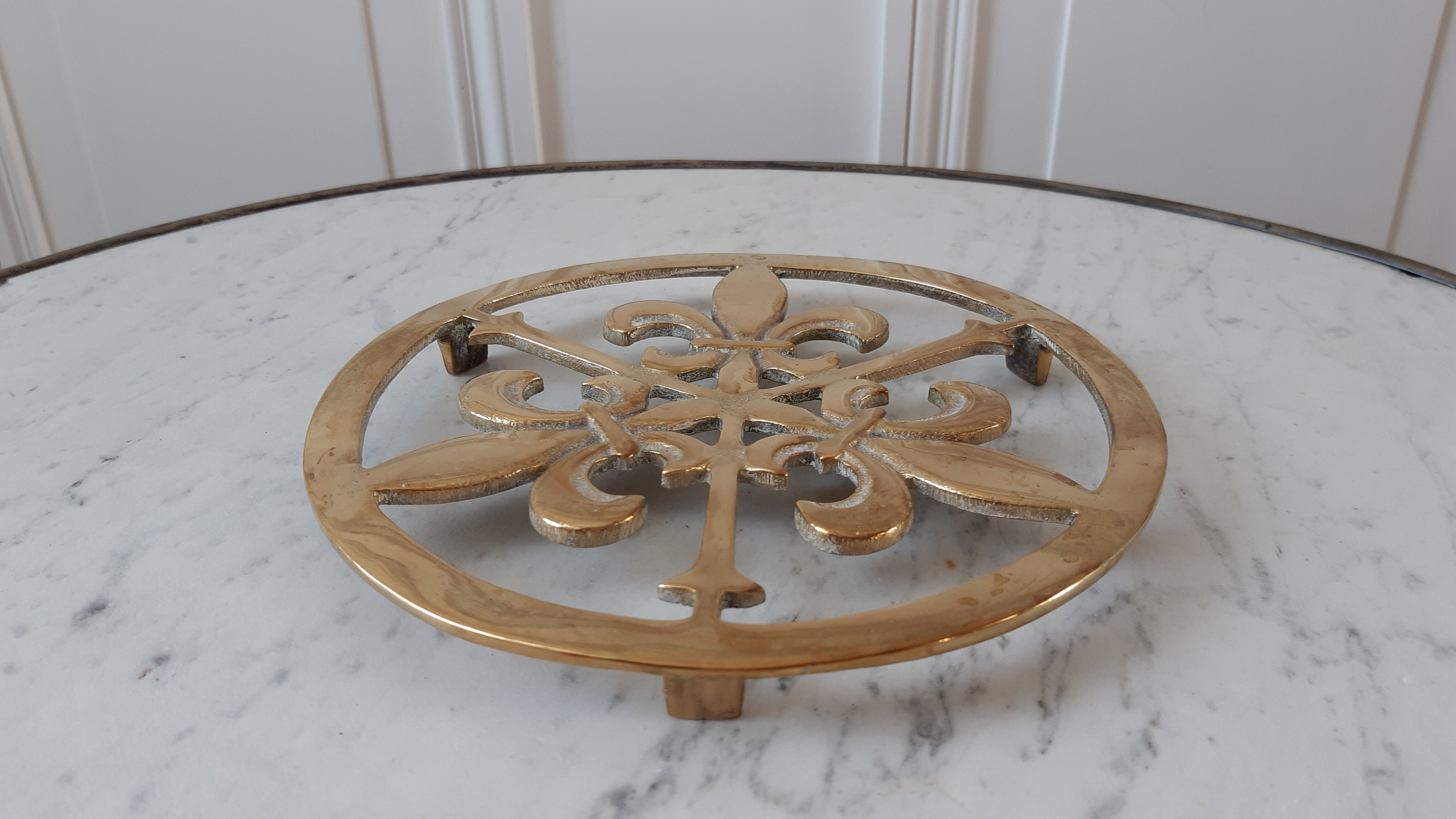 Solid brass table mat 50s