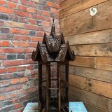 Handcrafted teak cage