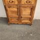 Buffet bas ancien en bois massif XVIII